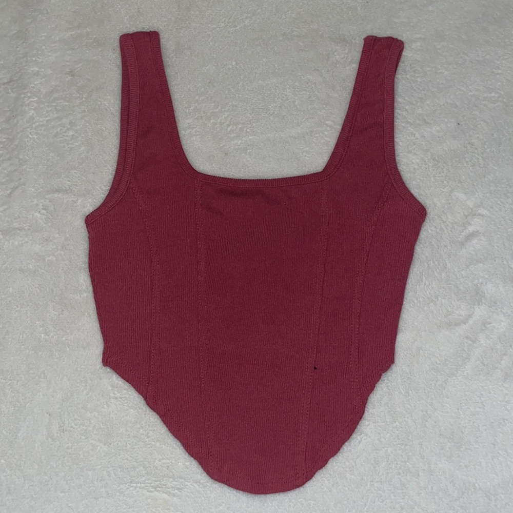 Pink Cropped Tank